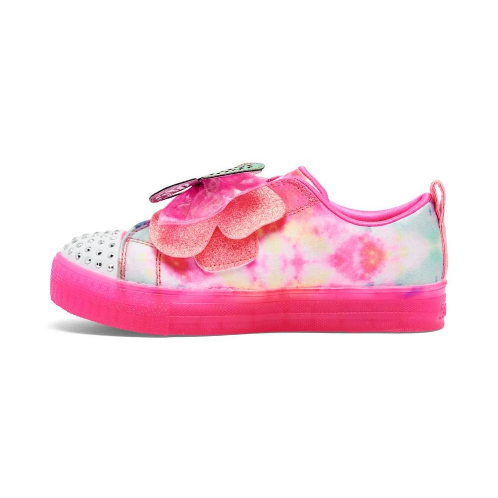 商品SKECHERS|Little Girls Twinkle Toes- Shuffle Brights Stay-Put Light-Up Casual Sneakers from Finish Line,价格¥266,第3张图片详细描述