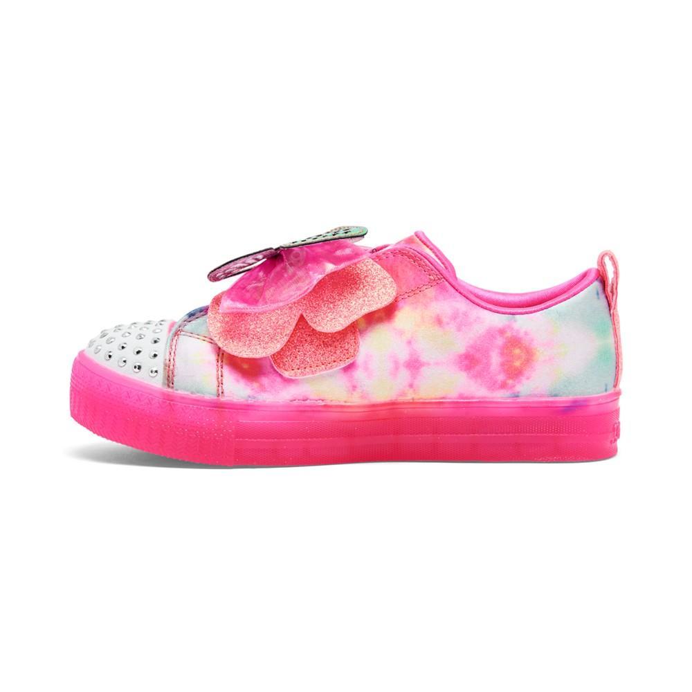 商品SKECHERS|Little Girls Twinkle Toes- Shuffle Brights Stay-Put Light-Up Casual Sneakers from Finish Line,价格¥367,第5张图片详细描述
