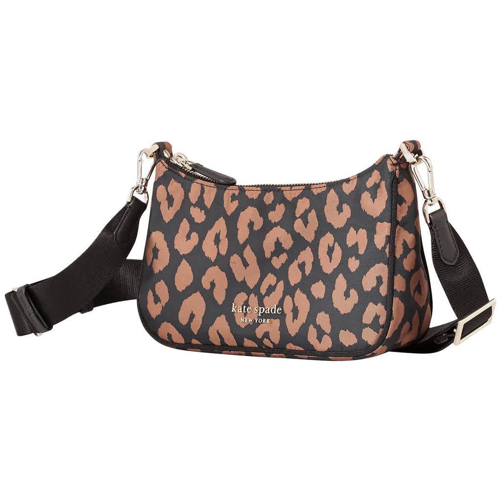 商品Kate Spade|The Little Better Sam Leopard Small Crossbody in Black Multi,价格¥770,第1张图片