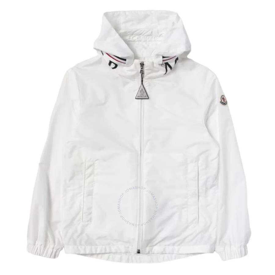 商品Moncler|Kids White Aidrian Detachable Hood Jacket,价格¥738,第1张图片