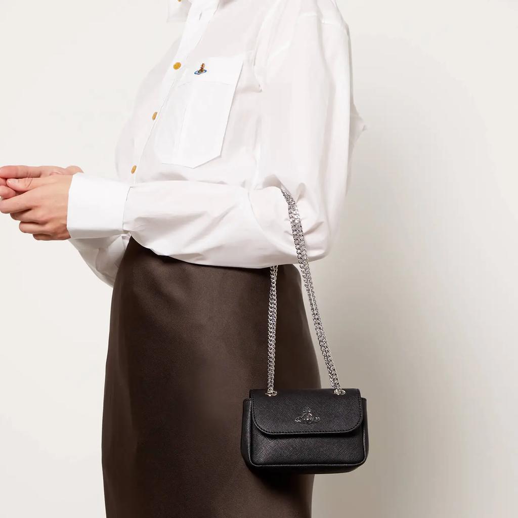 商品Vivienne Westwood|女式 德比小号钱包带链 小羊皮斜挎包,价格¥1402,第4张图片详细描述