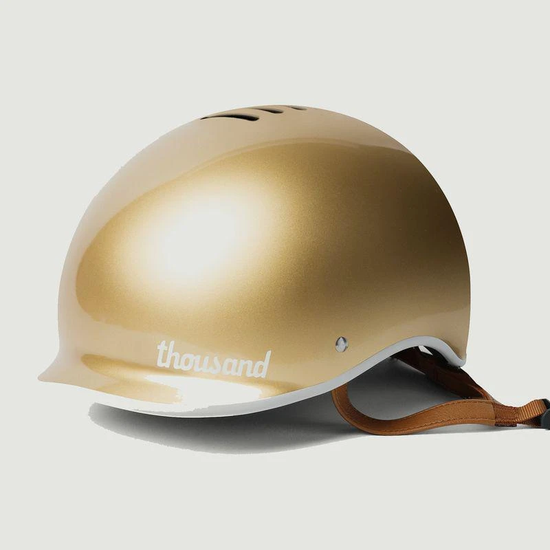 商品Thousand|Heritage Bicycle Helmet Gold THOUSAND,价格¥577,第1张图片