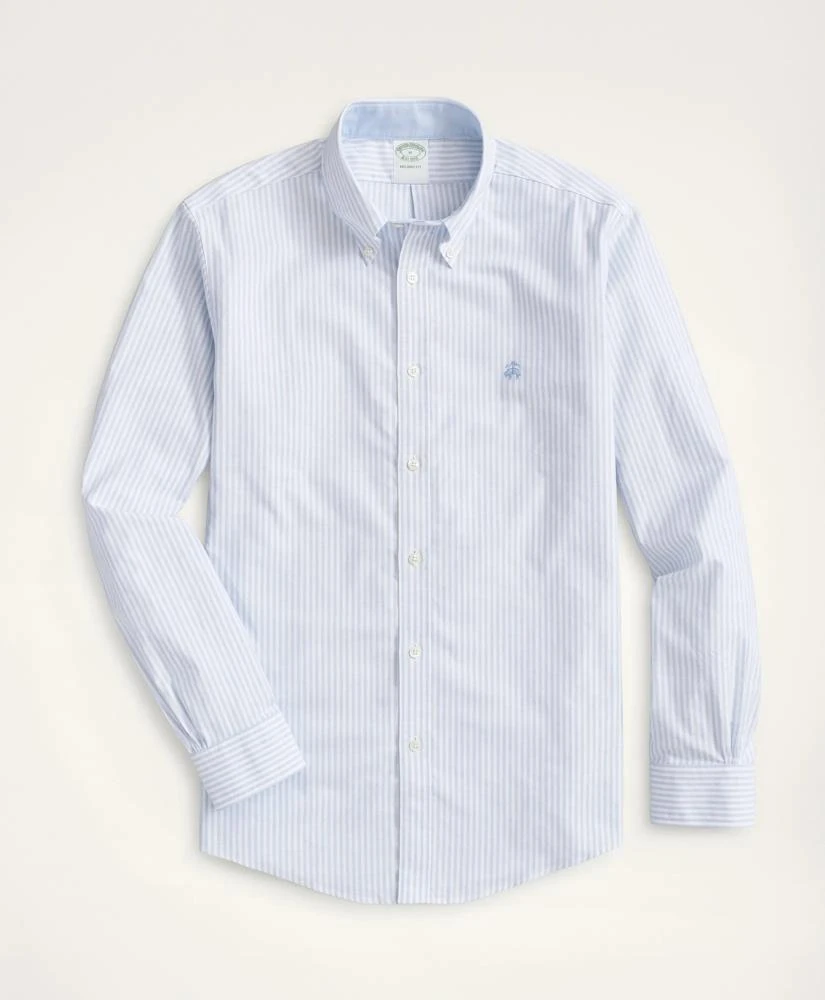 商品Brooks Brothers|Stretch Milano Slim-Fit Sport Shirt, Non-Iron Bengal Stripe Oxford,价格¥886,第1张图片