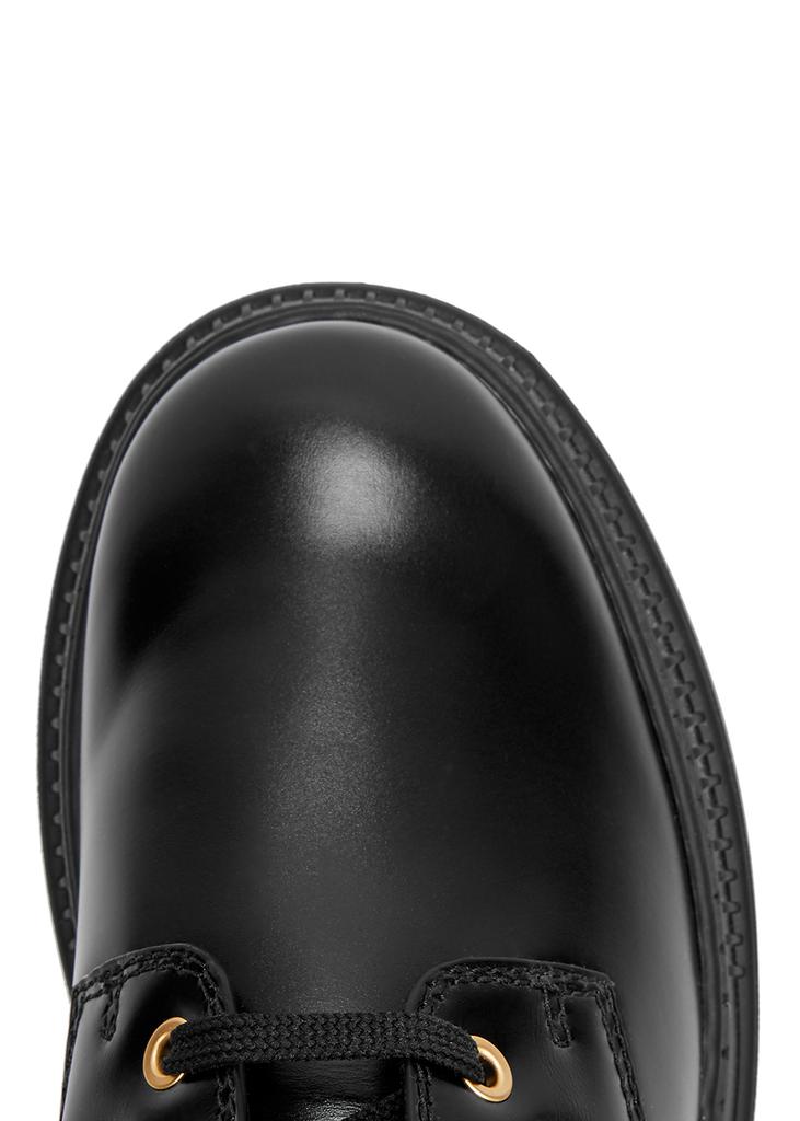Fendigraphy logo leather combat boots商品第4张图片规格展示