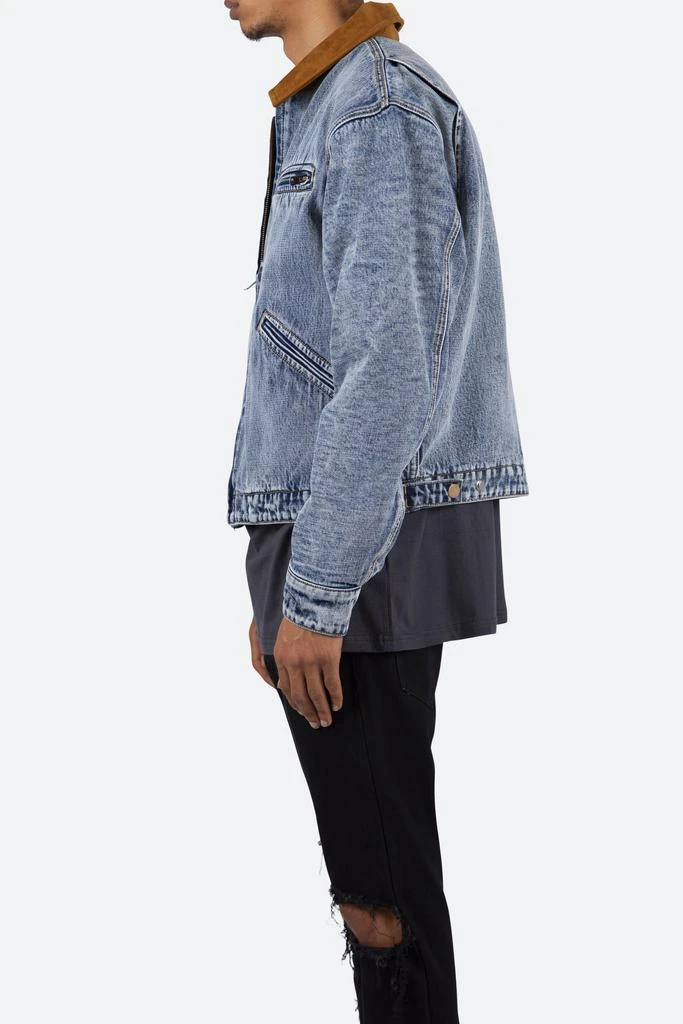 商品MNML|Collared Work Jacket - Blue,价格¥558,第5张图片详细描述