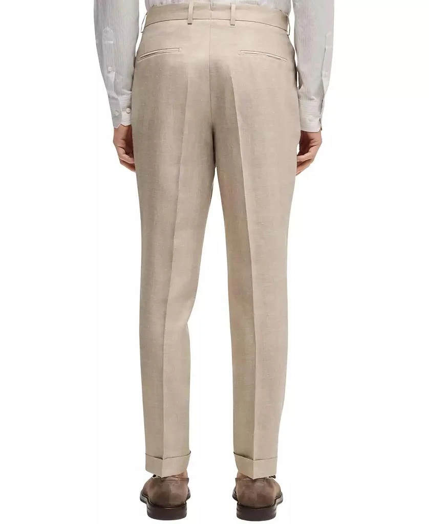 商品Hugo Boss|Men's Linen-Blend Slim-Fit Checked Suit,价格¥14891,第5张图片详细描述