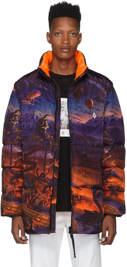 商品Marcelo Burlon|Multicolor Down Fantasy Jacket 男款羽绒服,价格¥3177,第1张图片