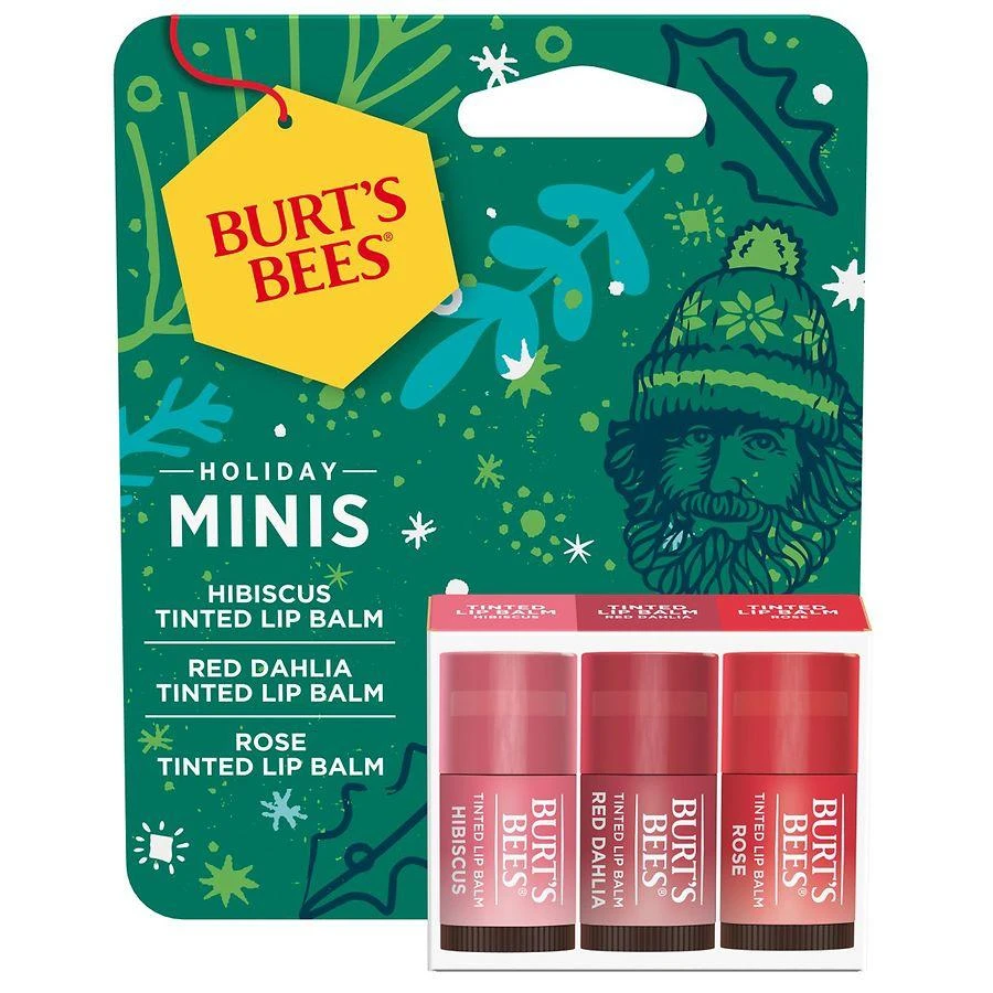 商品Burt's Bees|Tinted Lip Balm Gift Set, Holiday Minis,价格¥58,第1张图片