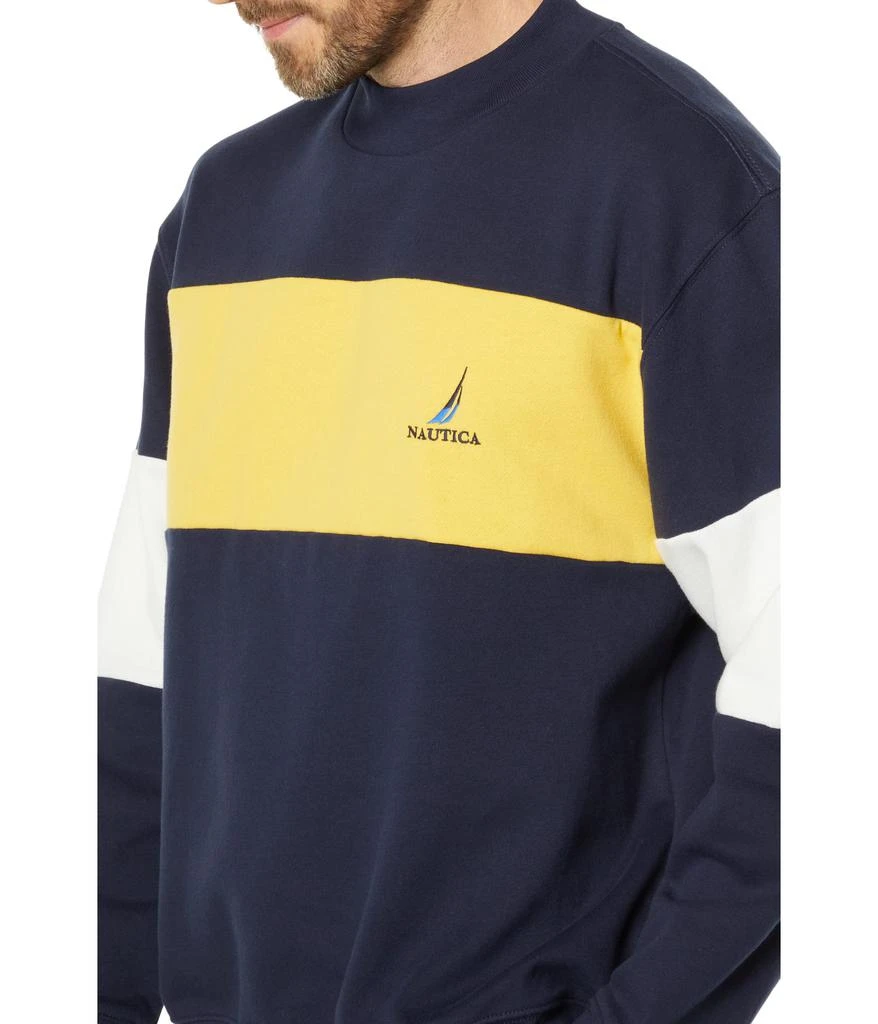商品Nautica|Color-Block Crew Neck Sweatshirt,价格¥378,第3张图片详细描述