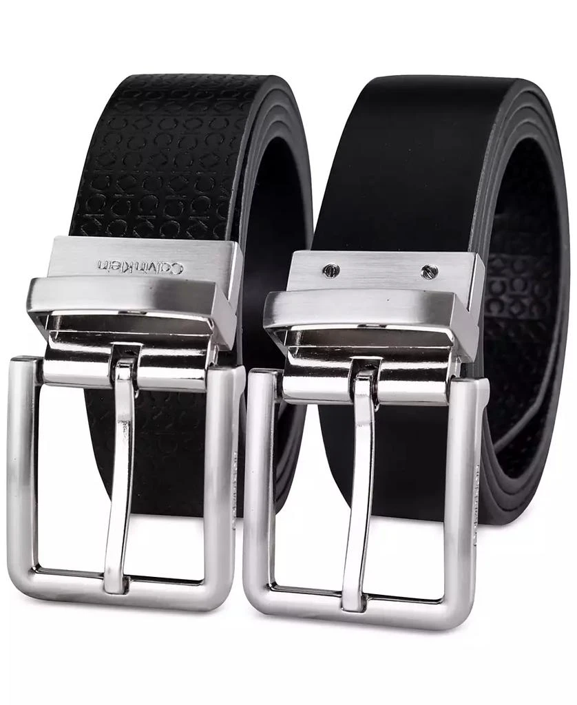 商品Calvin Klein|Men's Micro Logo Strap Reversible Casual Belt,价格¥283,第3张图片详细描述