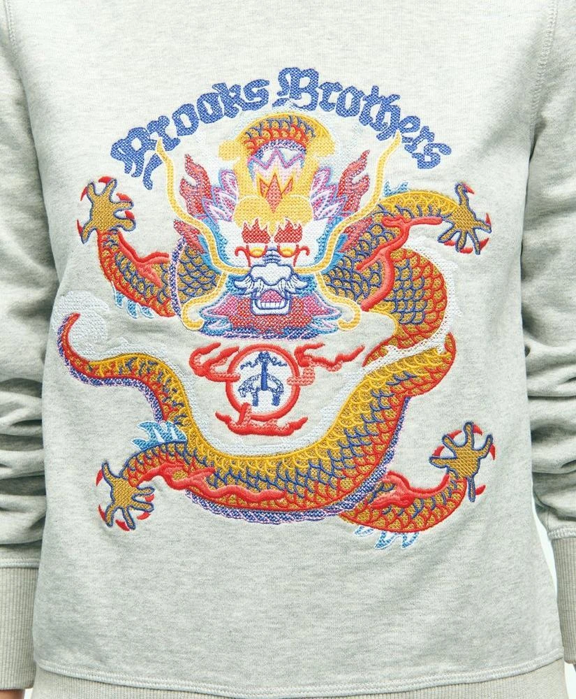 商品Brooks Brothers|Women's Cotton French Terry Lunar New Year Needlepoint Sweatshirt,价格¥987,第3张图片详细描述