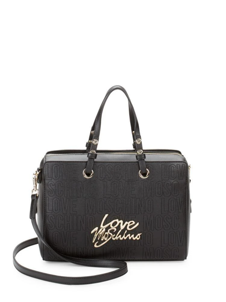 商品Moschino|Logo Leather Tote,价格¥1416,第1张图片