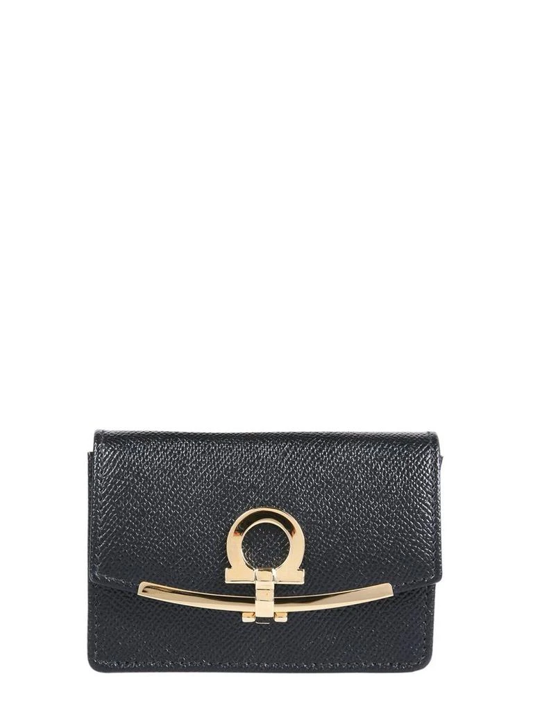 商品Salvatore Ferragamo|Salvatore Ferragamo Womens Black Wallet,价格¥3083,第1张图片