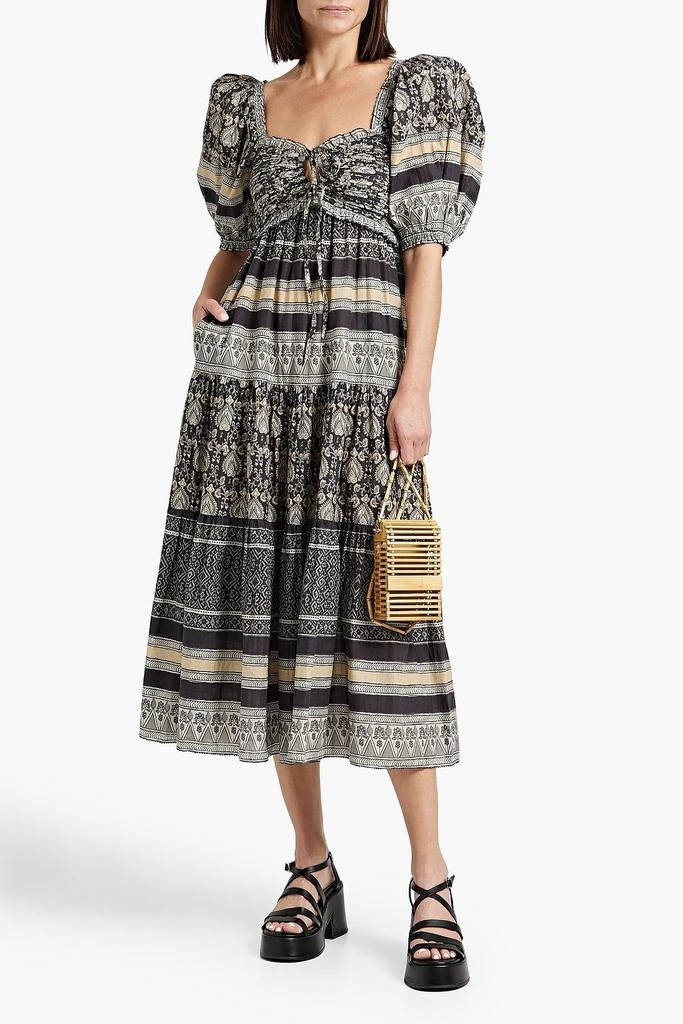 商品Sea|Tasha tiered printed cotton-voile midi dress,价格¥1012,第2张图片详细描述