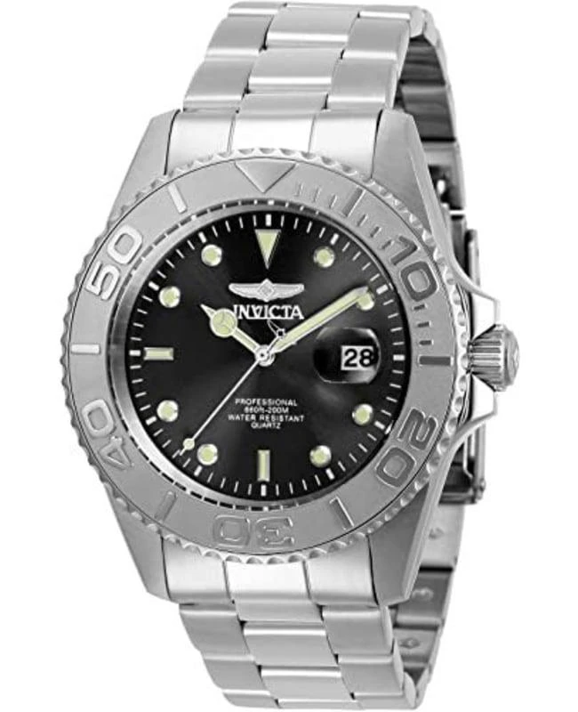 商品Invicta|Invicta Pro Diver Black Dial Steel Men&apos;s Watch 29944,价格¥456,第1张图片