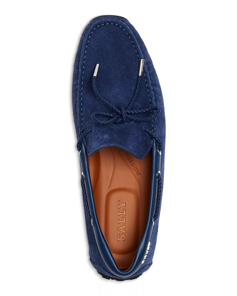 商品Bally|NEW Bally Pindar Men's 6231346 Blue Leather Suede Drivers,价格¥1694,第2张图片详细描述