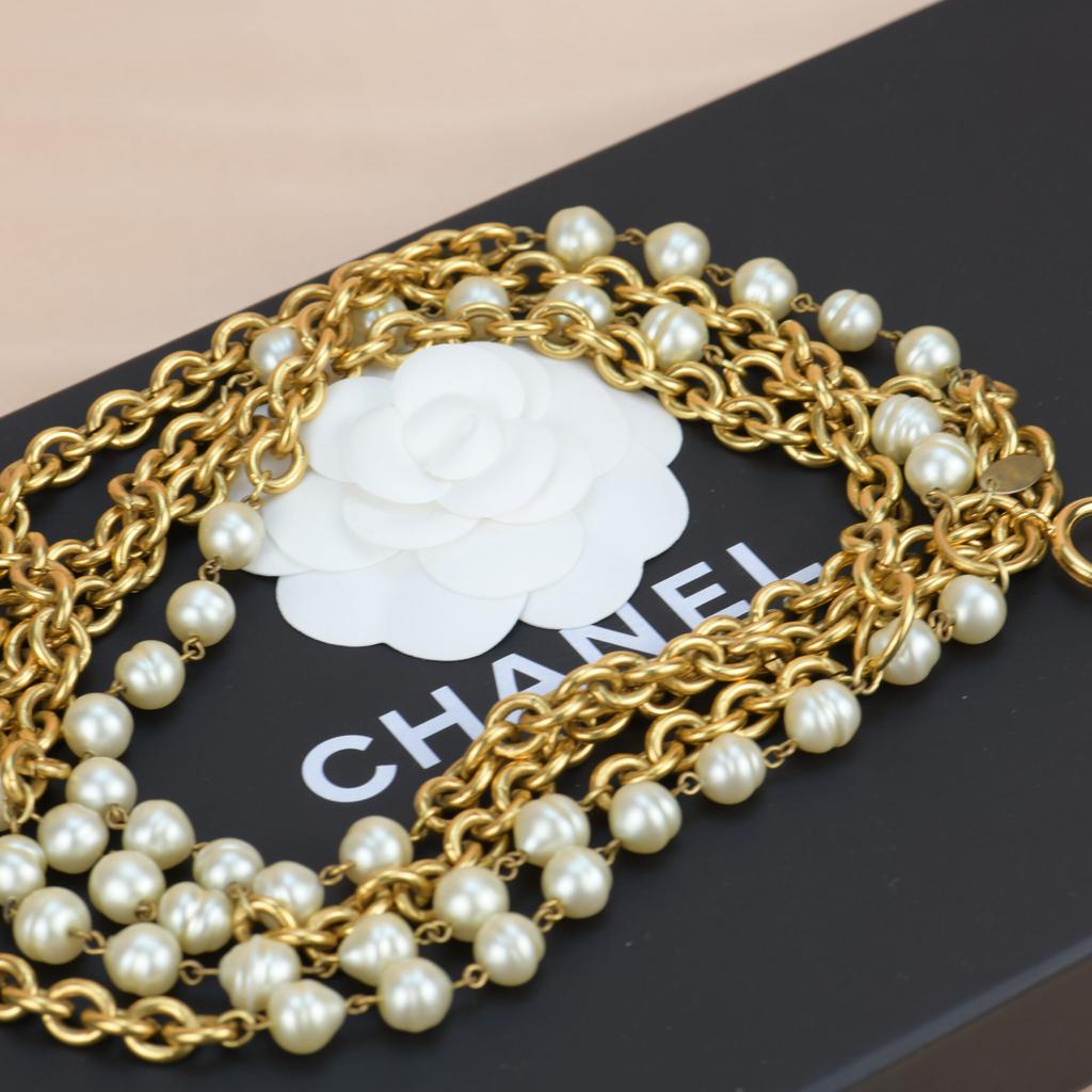 Chanel Vintage 1980as Strand Pearl Necklace商品第8张图片规格展示