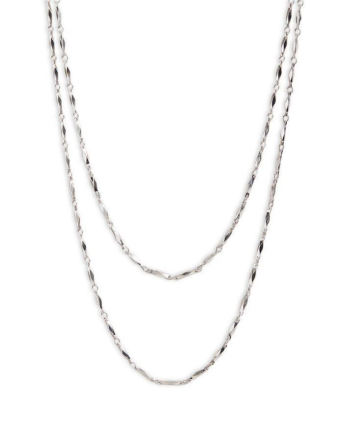 商品Ted Baker London|Sparkia Sparkle Chain Long Wrap Necklace in Silver Tone, 48"-50",价格¥442,第1张图片