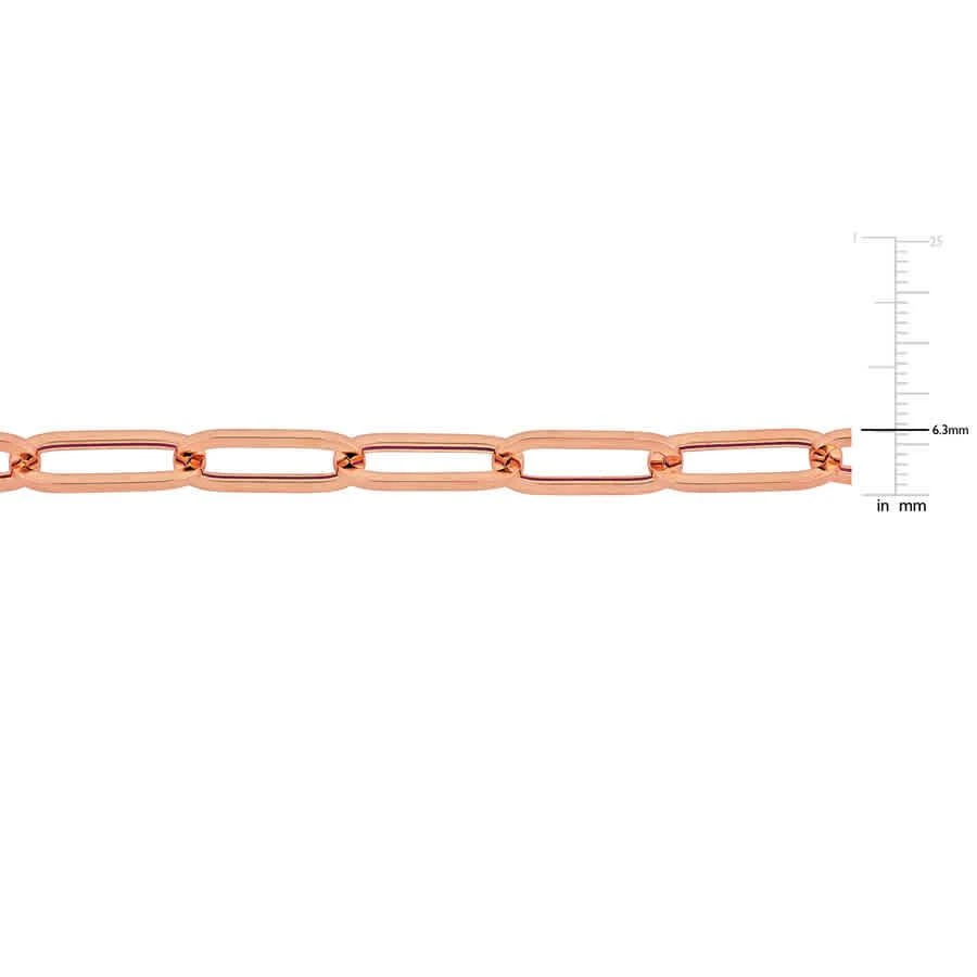 商品Amour|6.3mm Paperclip Chain Necklace In 14K Rose Gold,价格¥7549,第3张图片详细描述