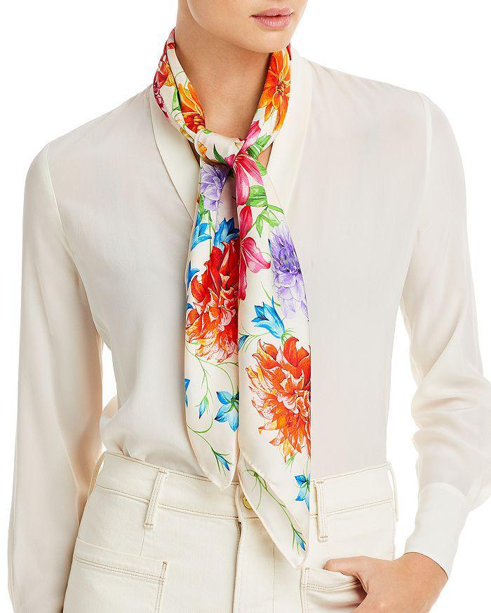 商品Echo Design|Bengal Blooms Silk Scarf,价格¥1096,第1张图片