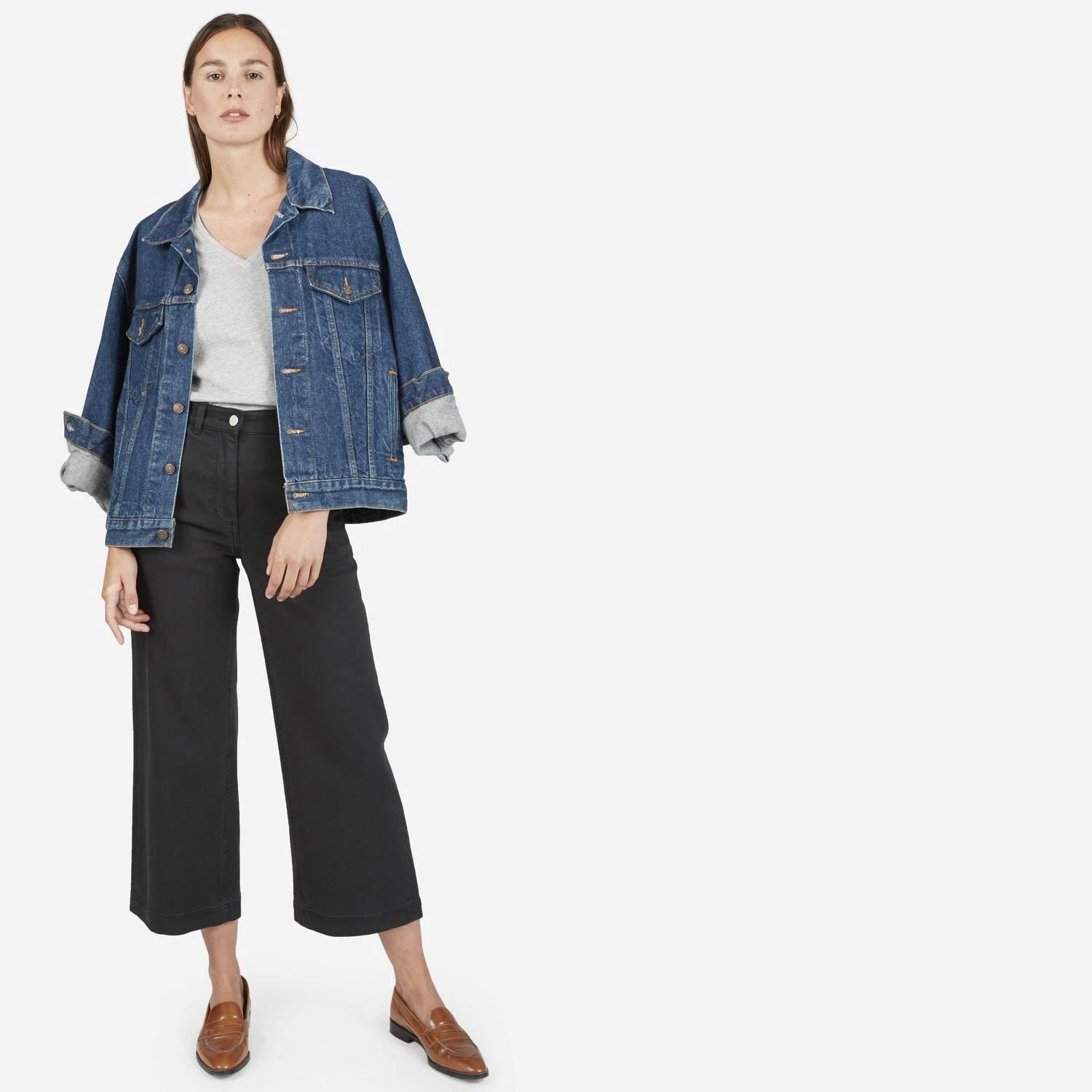 商品Everlane|V领棉制T恤,价格¥133-¥148,第4张图片详细描述