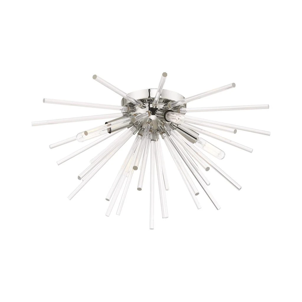商品Livex Lighting|Four Light Polished Chrome Ceiling Mount,价格¥2047,第3张图片详细描述