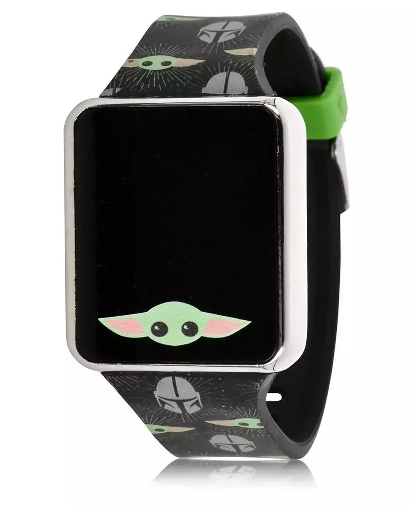 商品Accutime|Star Wars Kid's Baby Yoda Touch Screen Black Silicone Strap LED Watch, 36mm x 33 mm,价格¥108,第2张图片详细描述