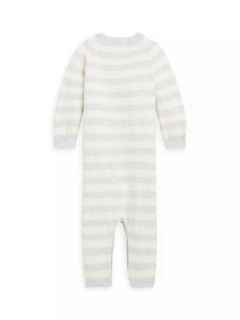 商品Ralph Lauren|Baby's Striped Cotton Bear Onesie,价格¥717,第2张图片详细描述