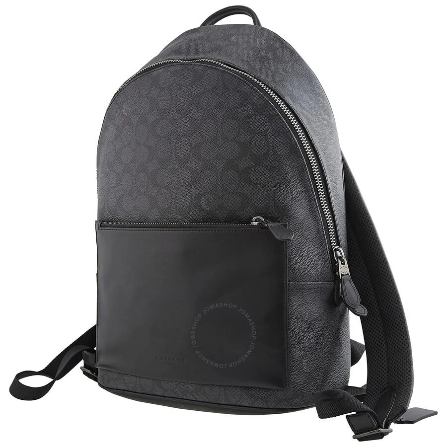 商品Coach|Men's Metropolitan Soft Backpack In Signature Canvas - Charcoal,价格¥2881,第3张图片详细描述