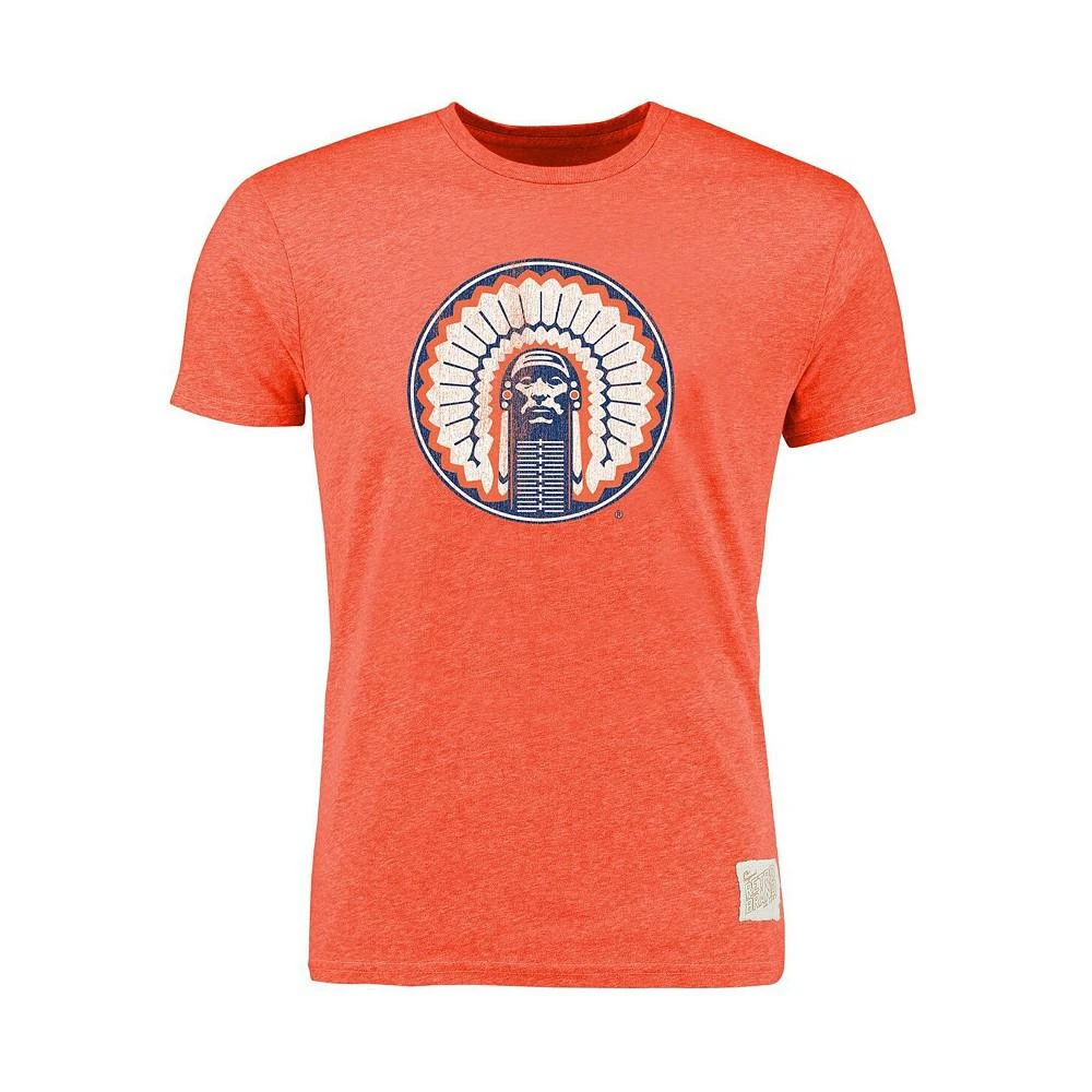 商品The Original Retro Brand|Men's Heather Orange Illinois Fighting Illini Vintage-Like Tri-Blend T-shirt,价格¥261,第1张图片