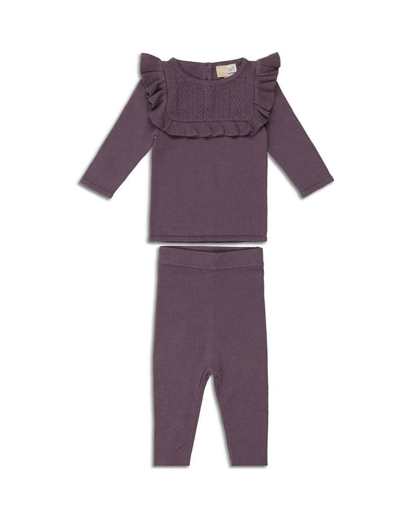 商品Maniere|Girls' Ruffle Bib Coverall Set - Baby,价格¥449,第1张图片详细描述