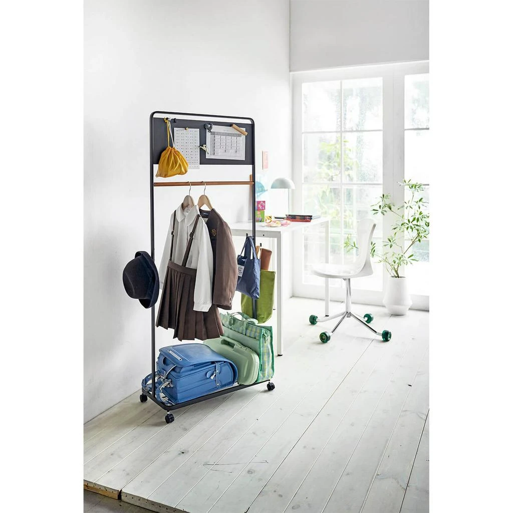 商品Yamazaki|Yamazaki Tower Kids Coat Rack With Panel - Black,价格¥370,第5张图片详细描述