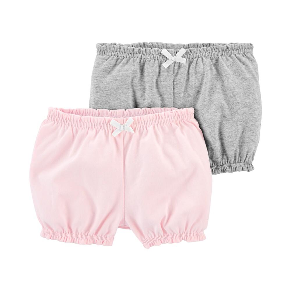 Baby Girls 2-Pk. Cotton Pull-On Bubble Shorts商品第1张图片规格展示