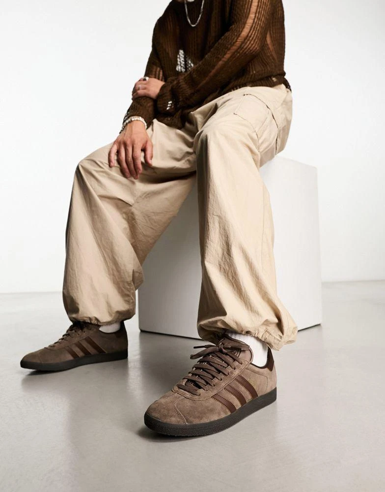 商品Adidas|adidas Originals Gazelle trainers in brown,价格¥816,第1张图片