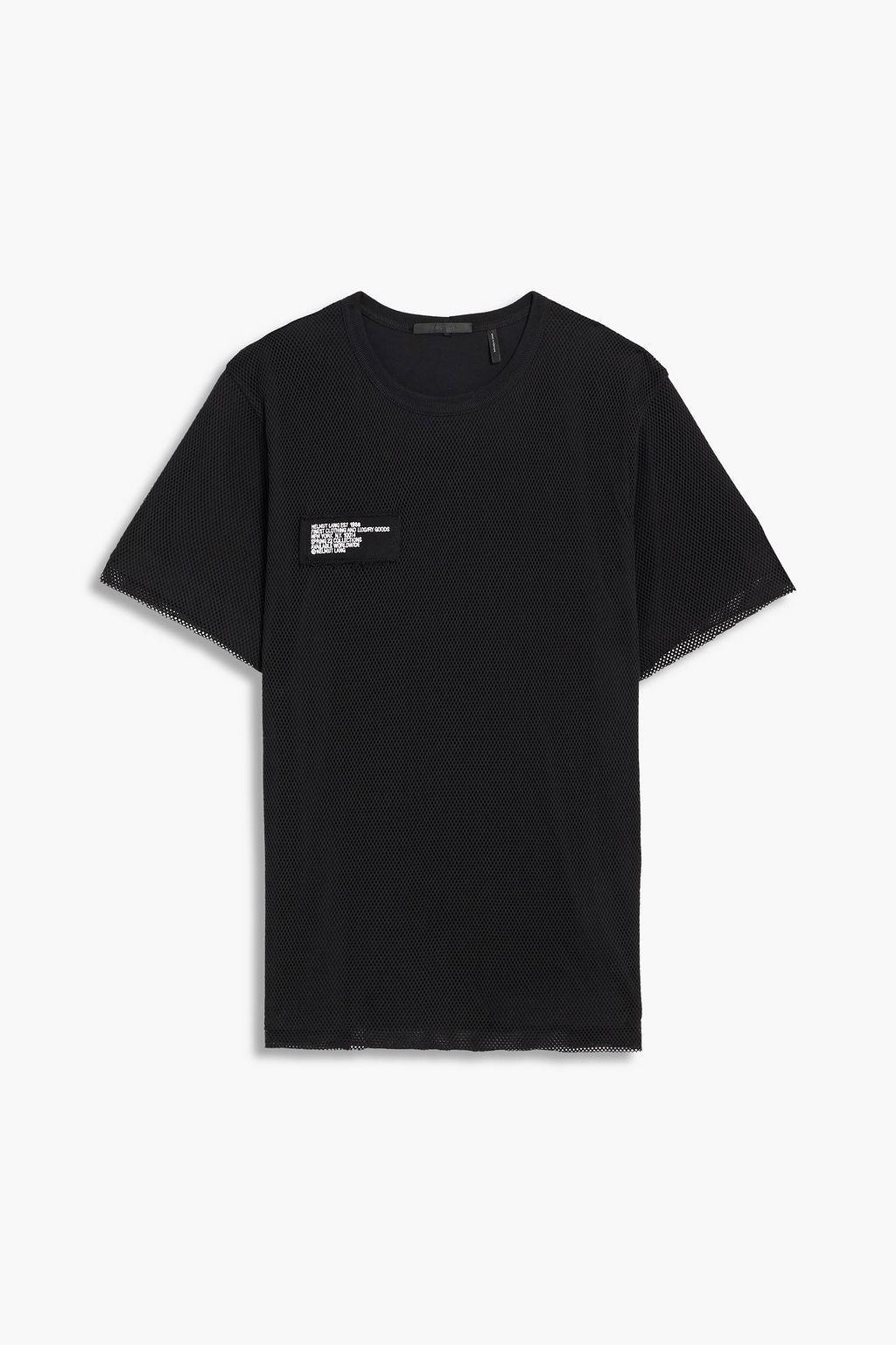 商品Helmut Lang|Layered mesh and cotton-jersey T-shirt,价格¥702,第1张图片