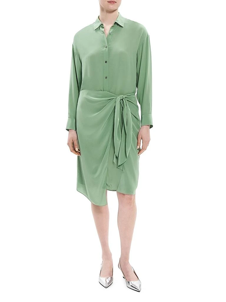 商品Theory|Sarong Midi-Shirtdress,价格¥900,第2张图片详细描述