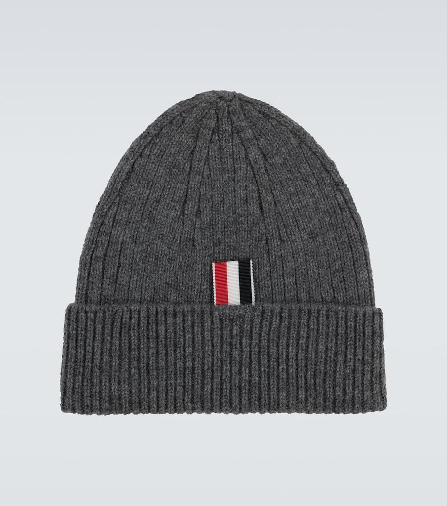 商品Thom Browne|罗纹条纹羊绒帽子,价格¥1845,第6张图片详细描述