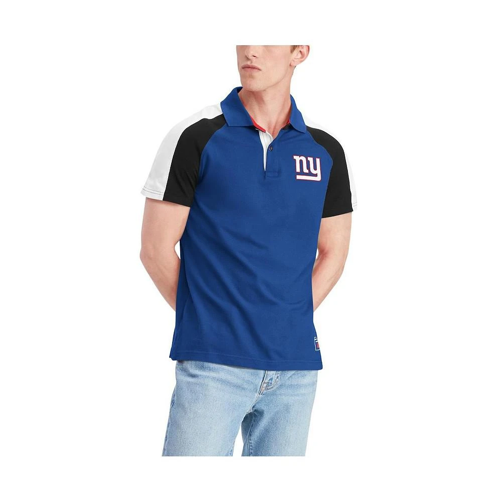 商品Tommy Hilfiger|Men's Royal, White New York Giants Holden Raglan Polo Shirt,价格¥390,第5张图片详细描述