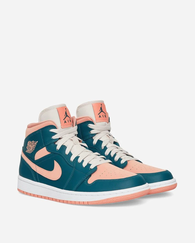 商品Jordan|WMNS Air Jordan 1 Mid Sneakers Dark Teal Green,价格¥439,第3张图片详细描述