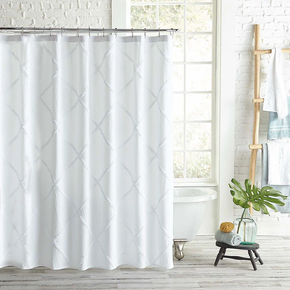 商品Peri Home|Lattice Shower Curtain,价格¥372,第1张图片