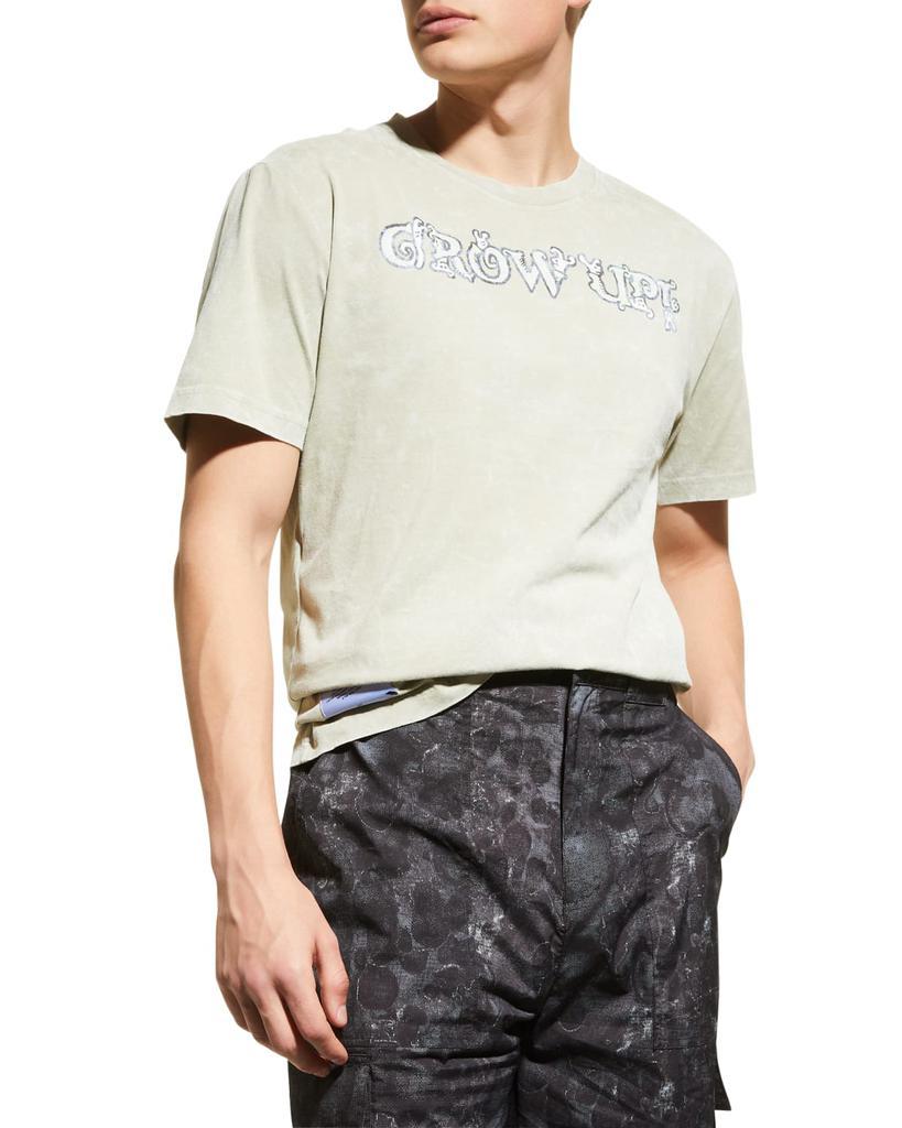 商品Alexander McQueen|Men's Forest Party Jersey T-Shirt,价格¥926,第1张图片