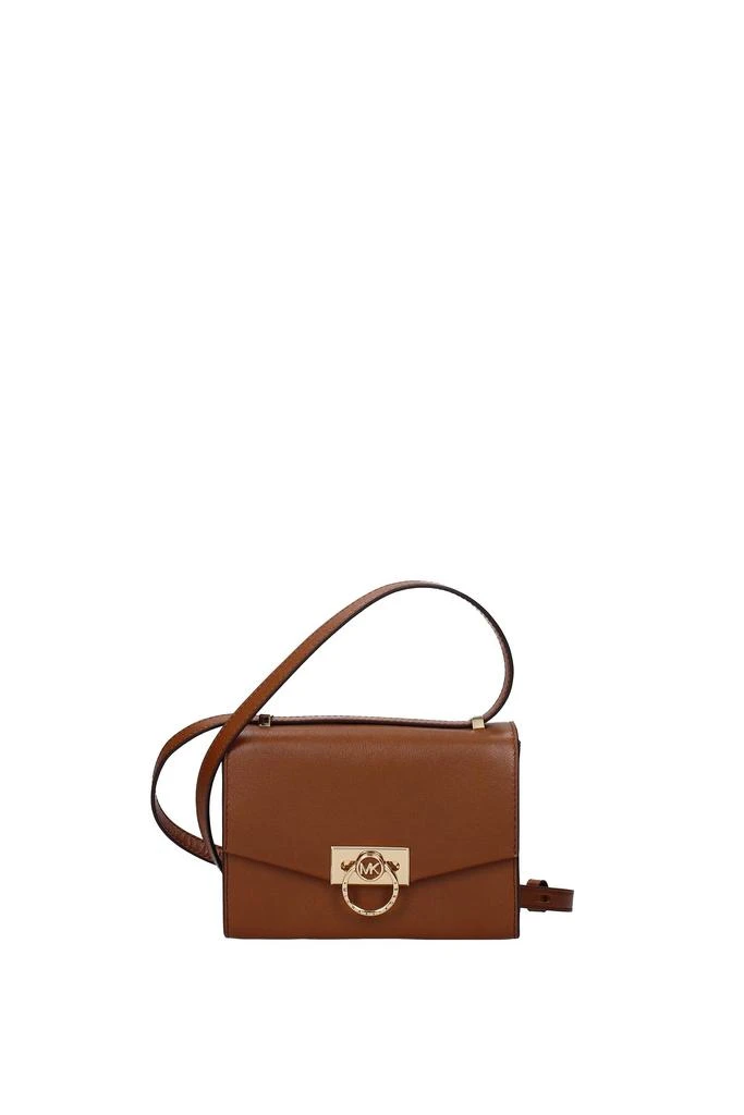 商品Michael Kors|Crossbody Bag hendrix Leather Brown Luggage,价格¥1000,第1张图片