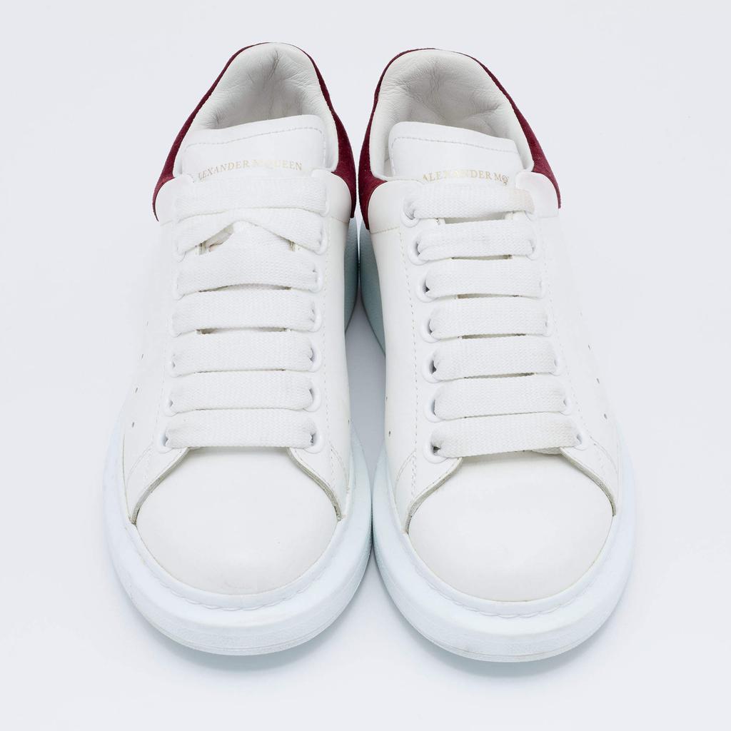 商品[二手商品] Alexander McQueen|Alexander McQueen White Leather Oversized Low Top Sneakers Size 35.5,价格¥1573,第5张图片详细描述