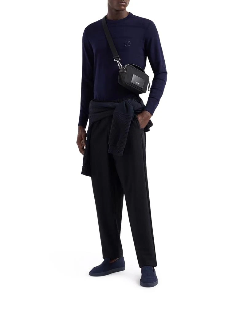 商品Giorgio Armani|FLAT PANTS IN TECHNICAL GAUFRE`,价格¥3971,第2张图片详细描述