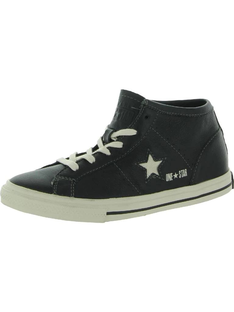 商品Converse|Mens Leather Mid Top Casual and Fashion Sneakers,价格¥262,第1张图片