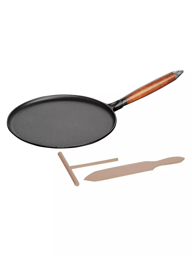 商品Staub|11'' Crepe Pan, Spreader & Spatula Set,价格¥1424,第1张图片