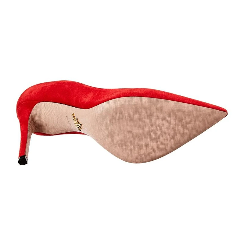 PRADA 女士红色时尚皮革高跟鞋 1I834I-008-F0011 商品