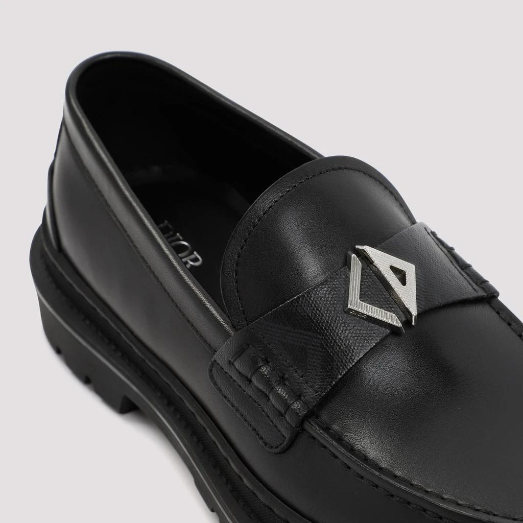 商品Dior|DIOR HOMME  LOGO PLAQUE LOAFERS SHOES,价格¥5313,第4张图片详细描述