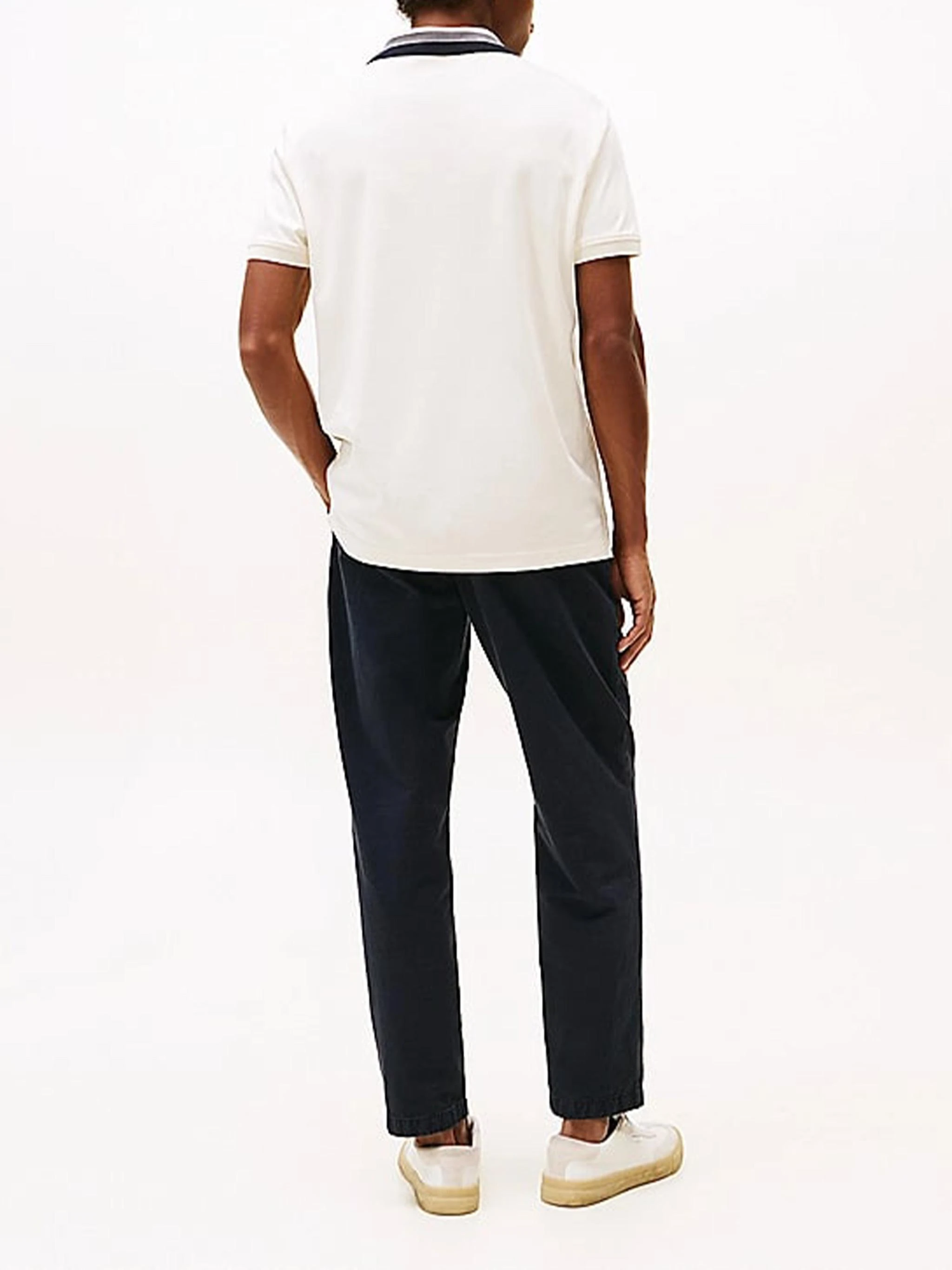 商品【商品预售7天】 Tommy Hilfiger|Tommy Hilfiger 男士POLO衫 MW0MW38466Z00 白色,价格¥790,第4张图片详细描述