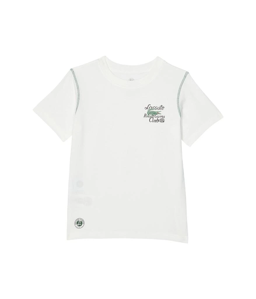 商品Lacoste|Short Sleeve Roland Garros Clube Crew Neck T-Shirt (Little Kids/Big Kids),价格¥337,第1张图片